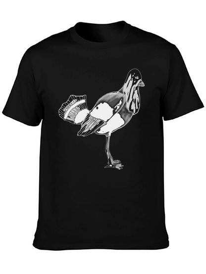 Bird Graphic Black T-Shirt