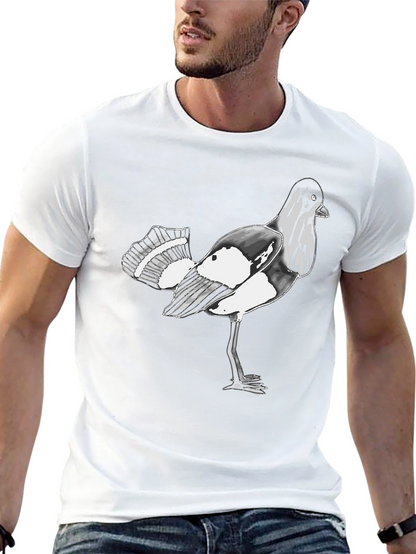 Bird Graphic Black T-Shirt