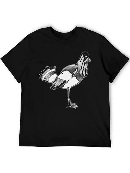Bird Graphic Black T-Shirt