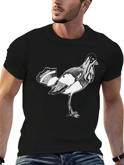 Bird Graphic Black T-Shirt