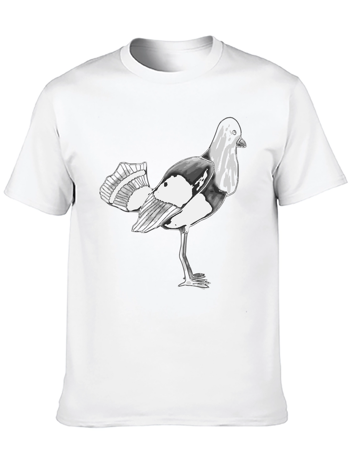 Bird Graphic Black T-Shirt
