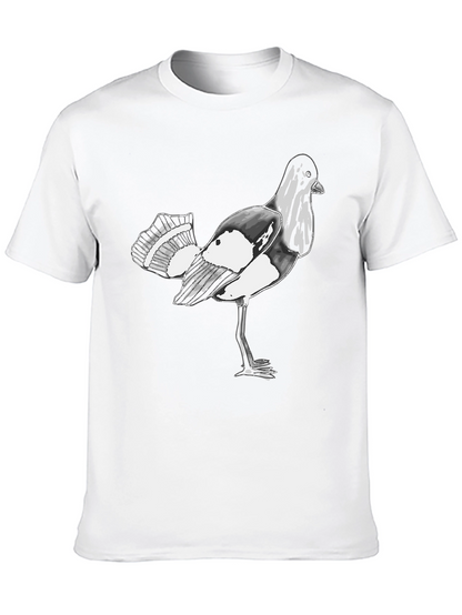 Bird Graphic Black T-Shirt