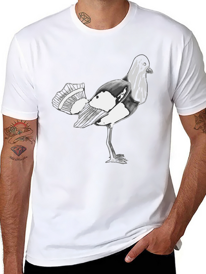 Bird Graphic Black T-Shirt