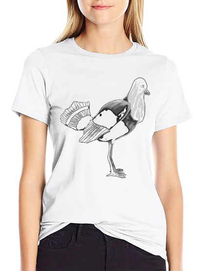 Bird Graphic Black T-Shirt