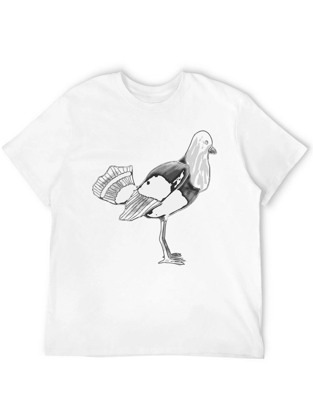 Bird Graphic Black T-Shirt