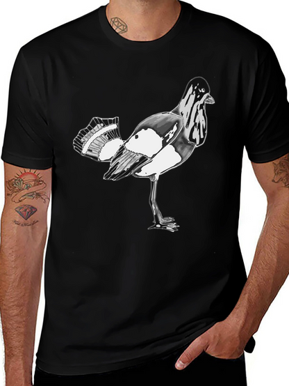 Bird Graphic Black T-Shirt