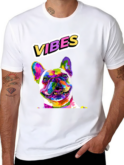 Vibes French Bulldog Graphic T-Shirt