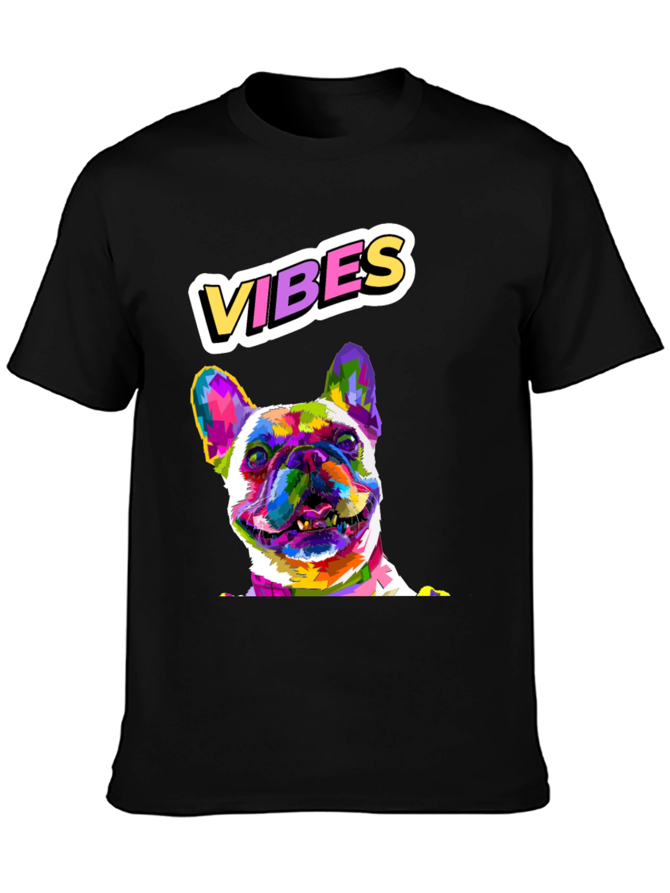 Vibes French Bulldog Graphic T-Shirt