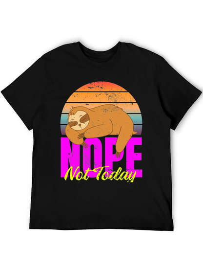 Nope Not Today Sloth Graphic Tee