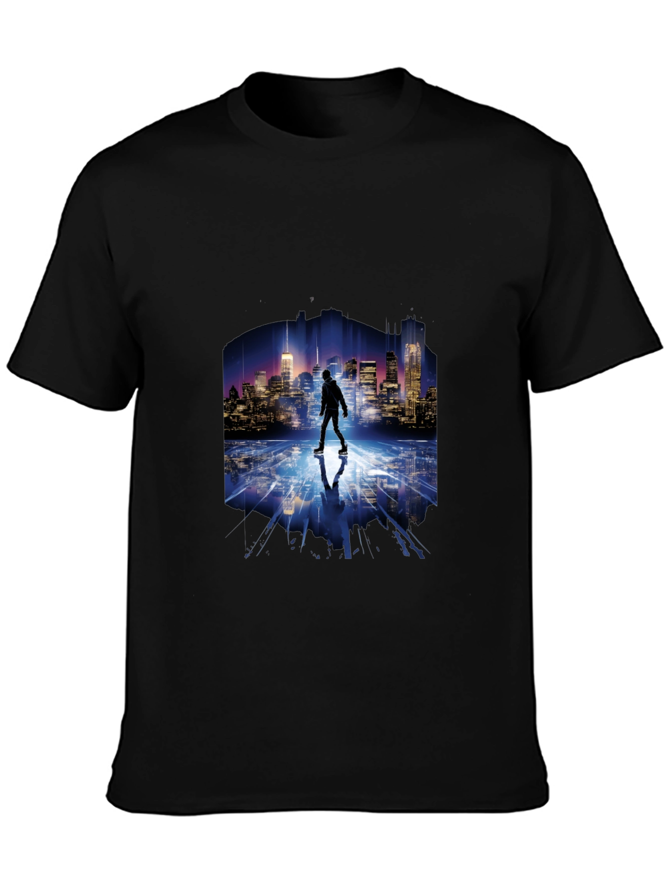 Cityscape Reflection T-Shirt - Urban Style