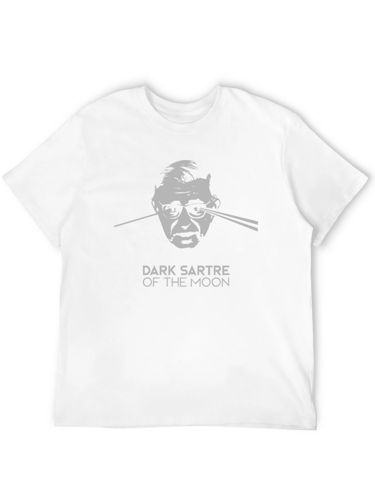 Dark Sartre of the Moon Graphic Tee - Black