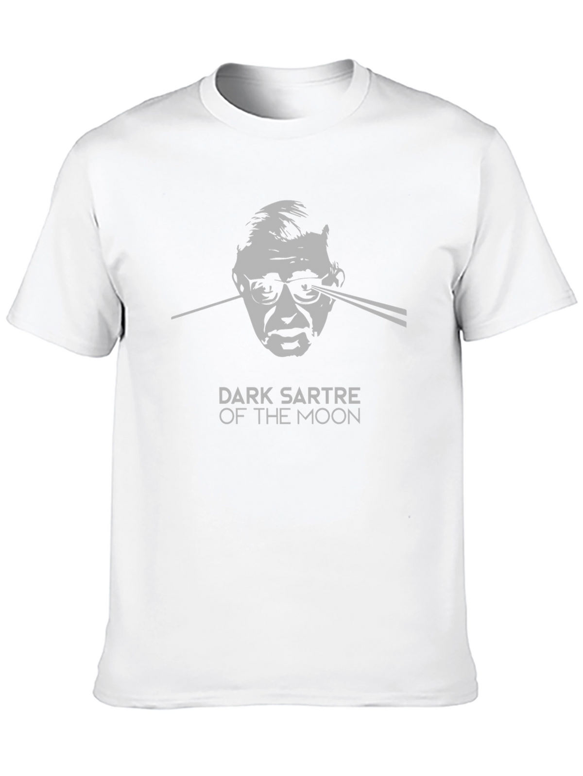 Dark Sartre of the Moon Graphic Tee - Black