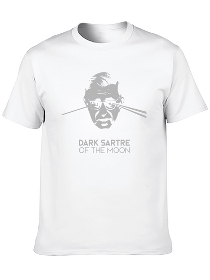 Dark Sartre of the Moon Graphic Tee - Black