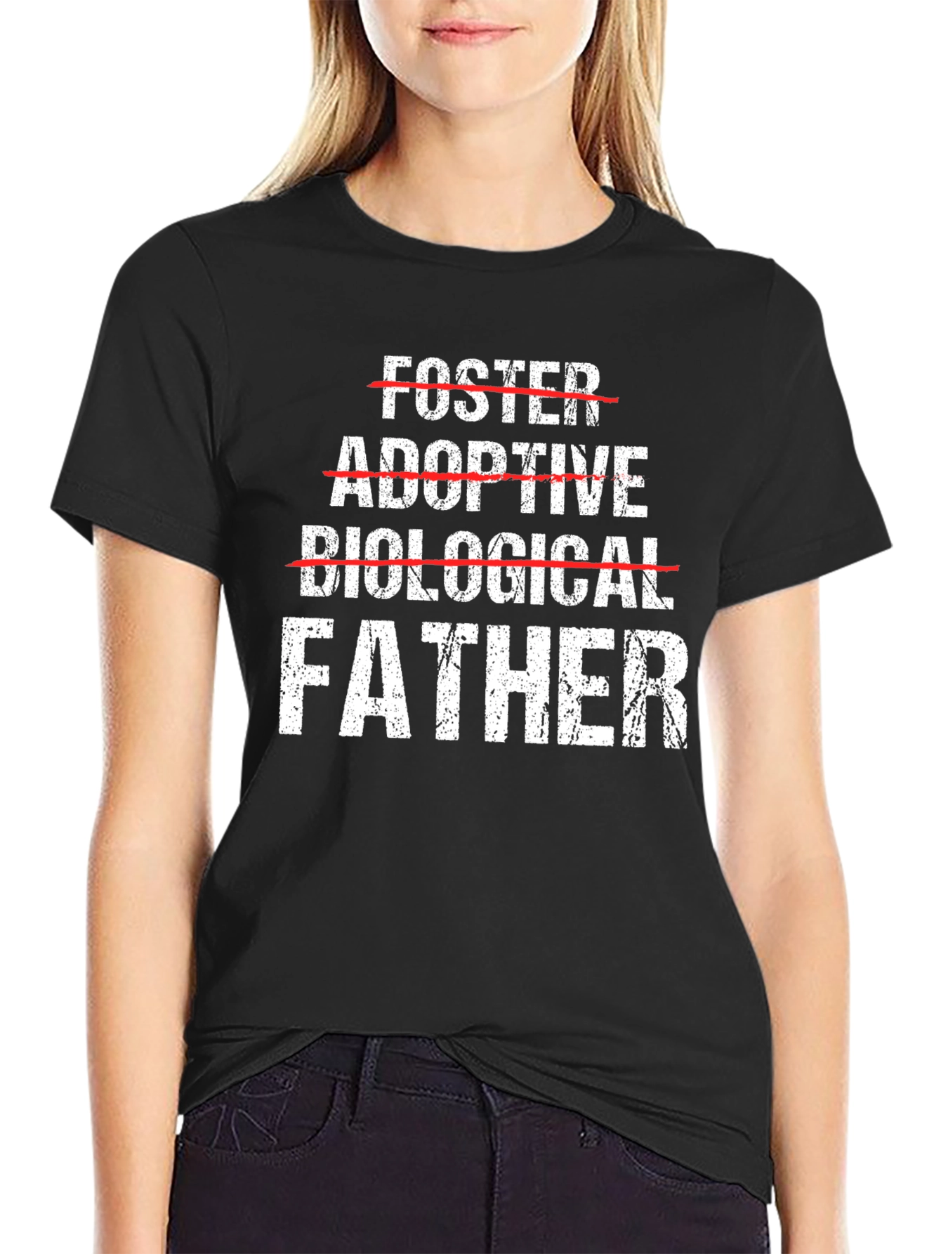 Father T-Shirt - Foster Adoptive Biological - Mens
