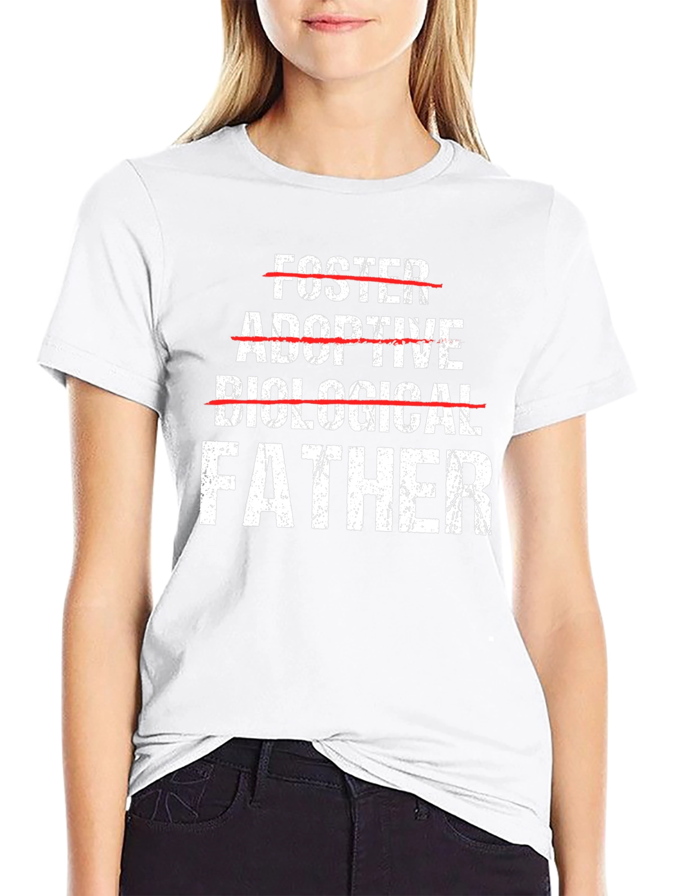 Father T-Shirt - Foster Adoptive Biological - Mens