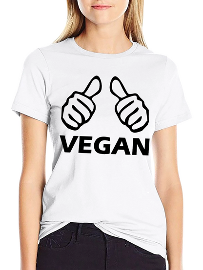 Vegan Thumbs Up Graphic T-Shirt