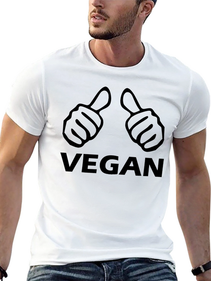 Vegan Thumbs Up Graphic T-Shirt