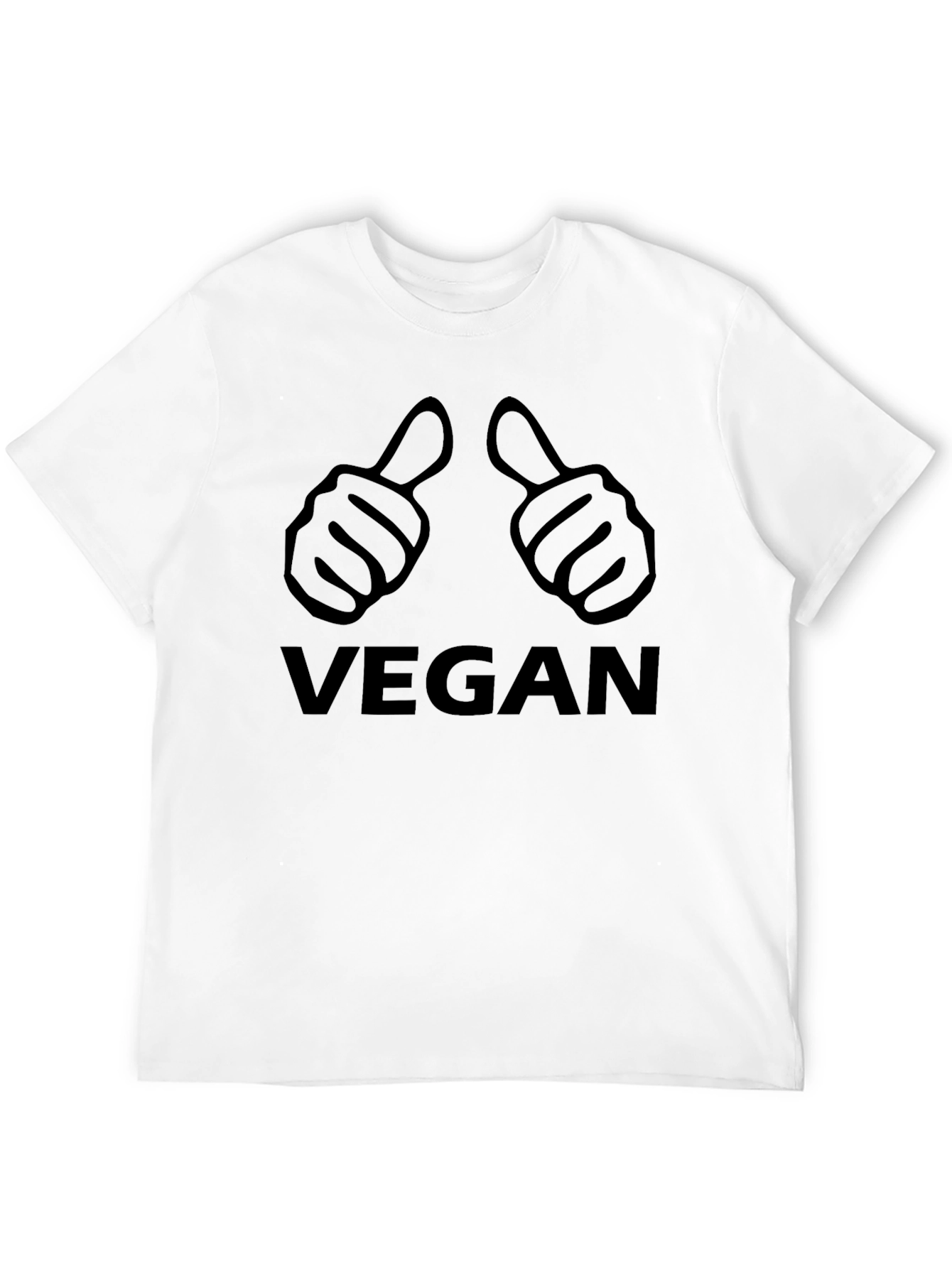 Vegan Thumbs Up Graphic T-Shirt
