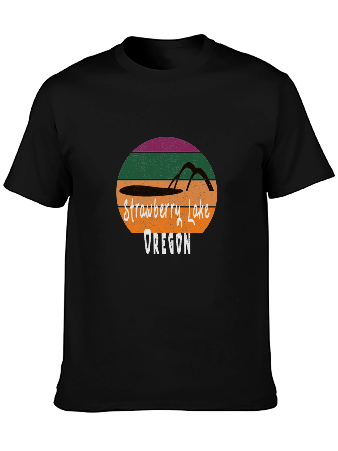 Strawberry Lake Oregon Retro T-Shirt