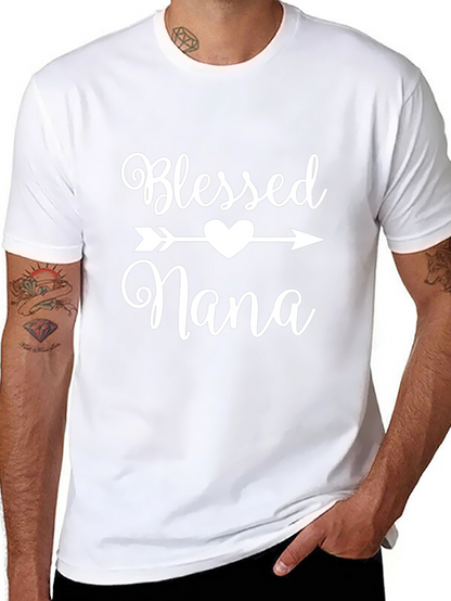 Blessed Nana T-Shirt - Heart Arrow Design