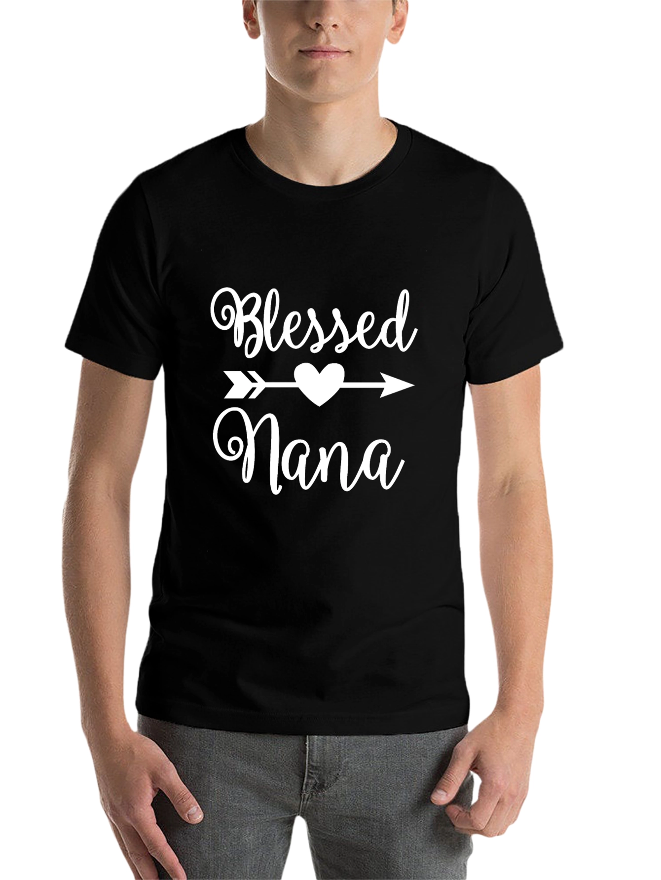 Blessed Nana T-Shirt - Heart Arrow Design