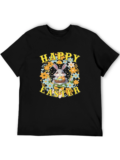 Happy Easter Bunny Floral T-Shirt