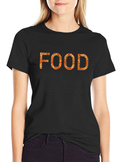 Pizza Food Definition Black T-Shirt