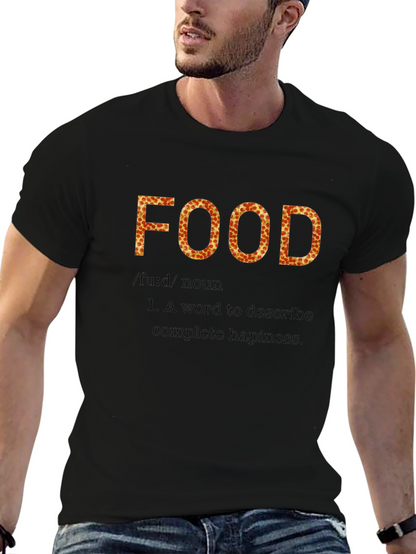 Pizza Food Definition Black T-Shirt