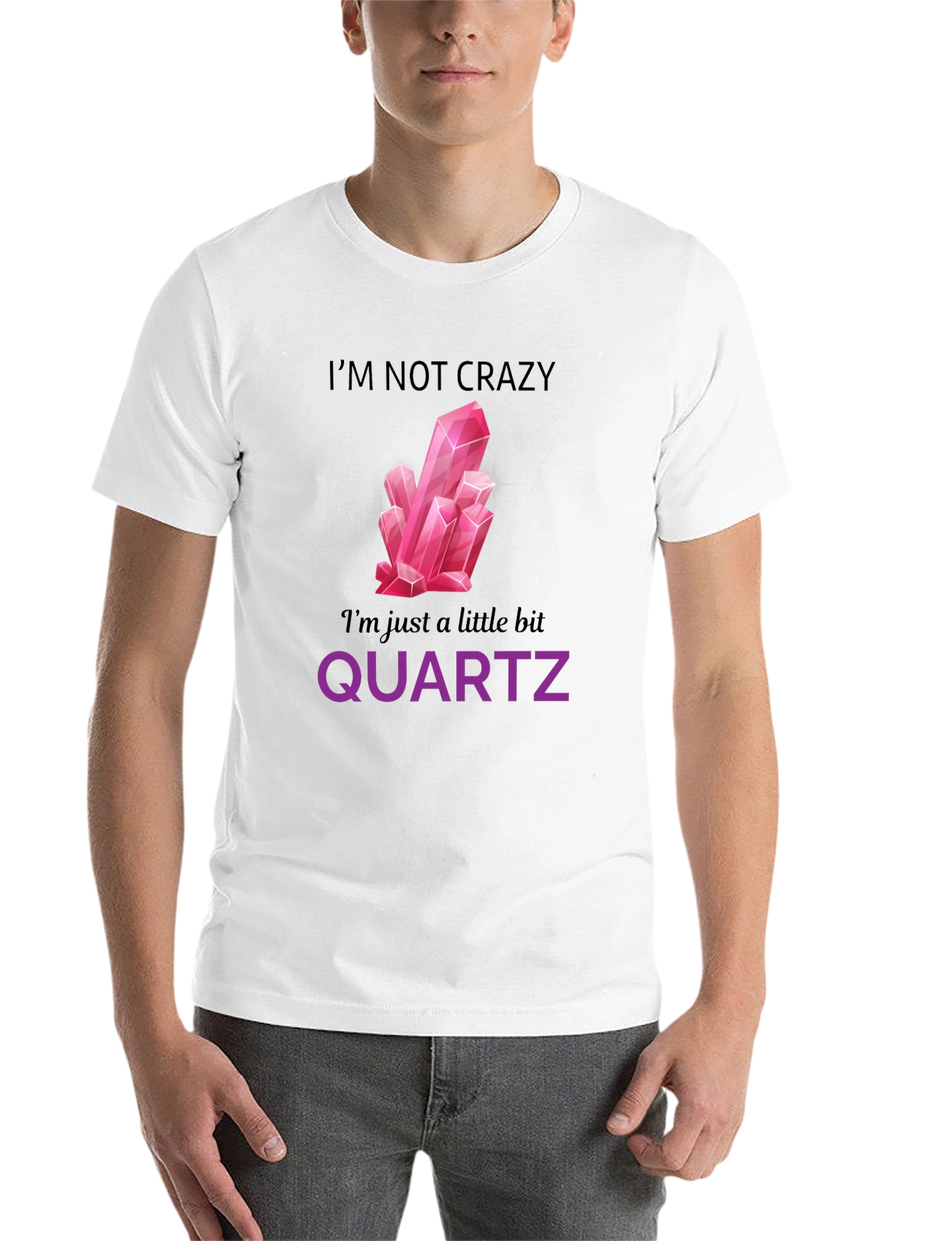 Funny Quartz Crystal Graphic T-Shirt