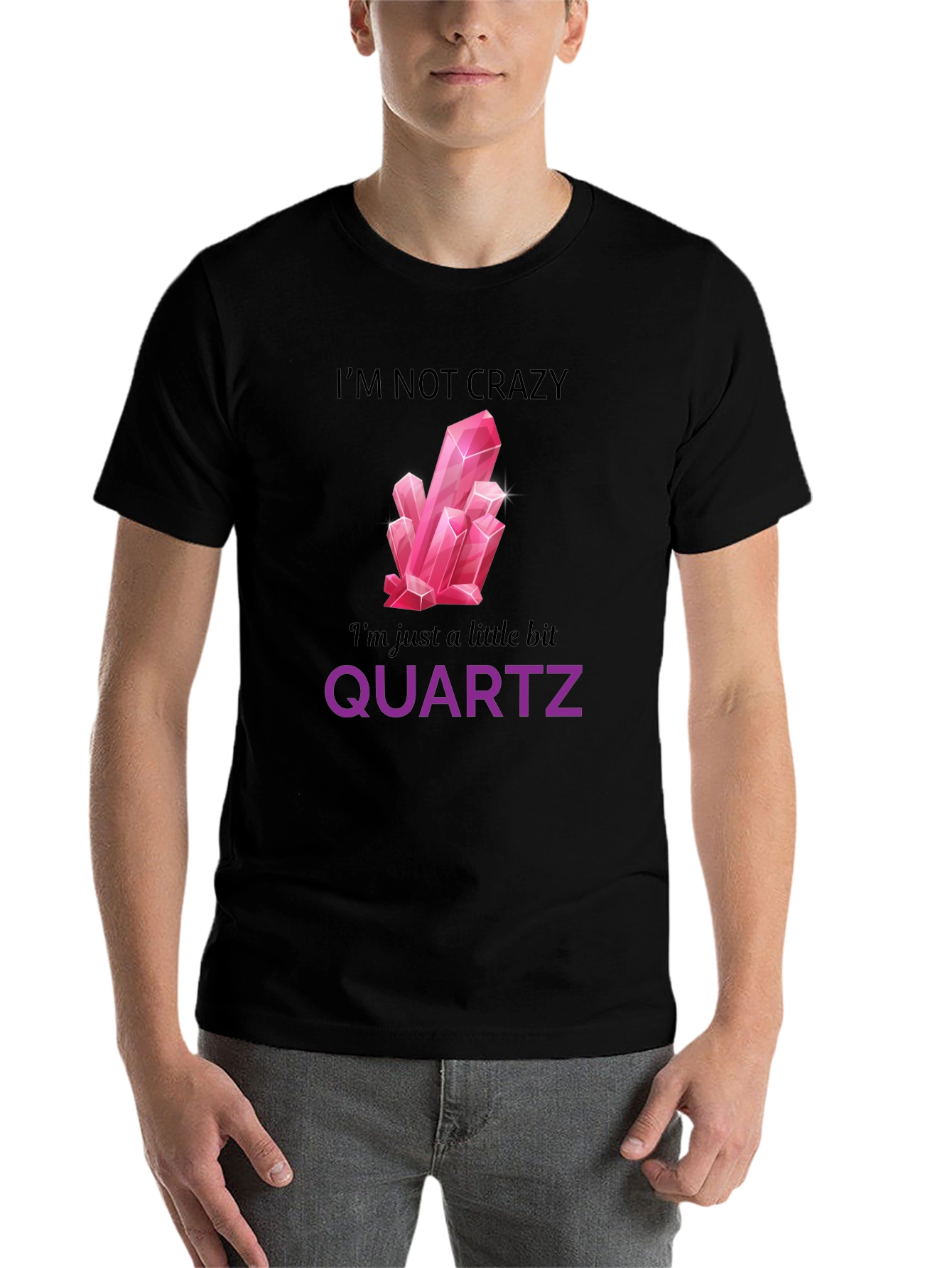 Funny Quartz Crystal Graphic T-Shirt