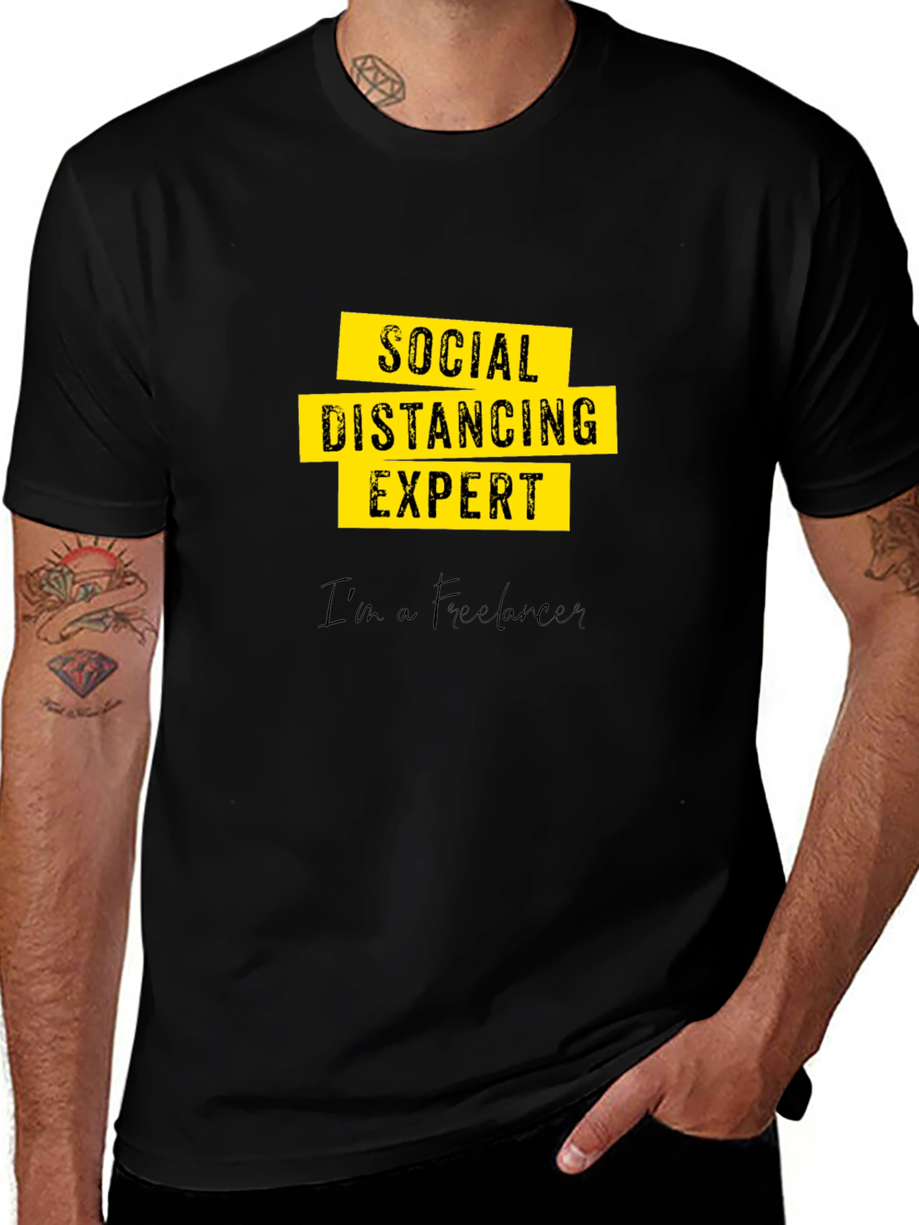 Social Distancing Expert - Freelancer Graphic T-Shirt