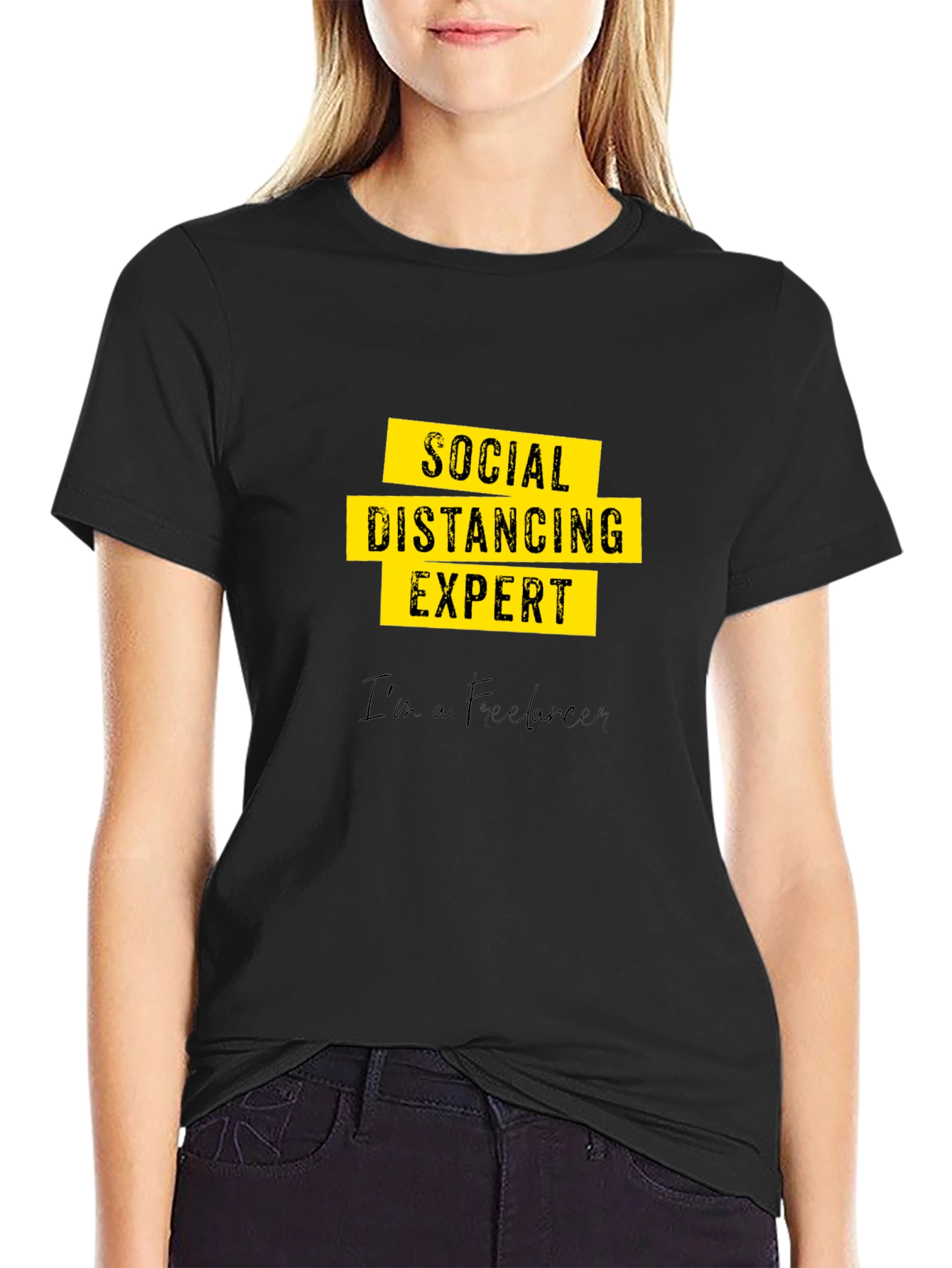 Social Distancing Expert - Freelancer Graphic T-Shirt