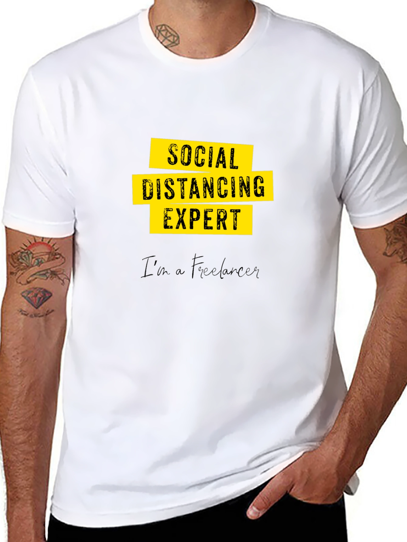 Social Distancing Expert - Freelancer Graphic T-Shirt