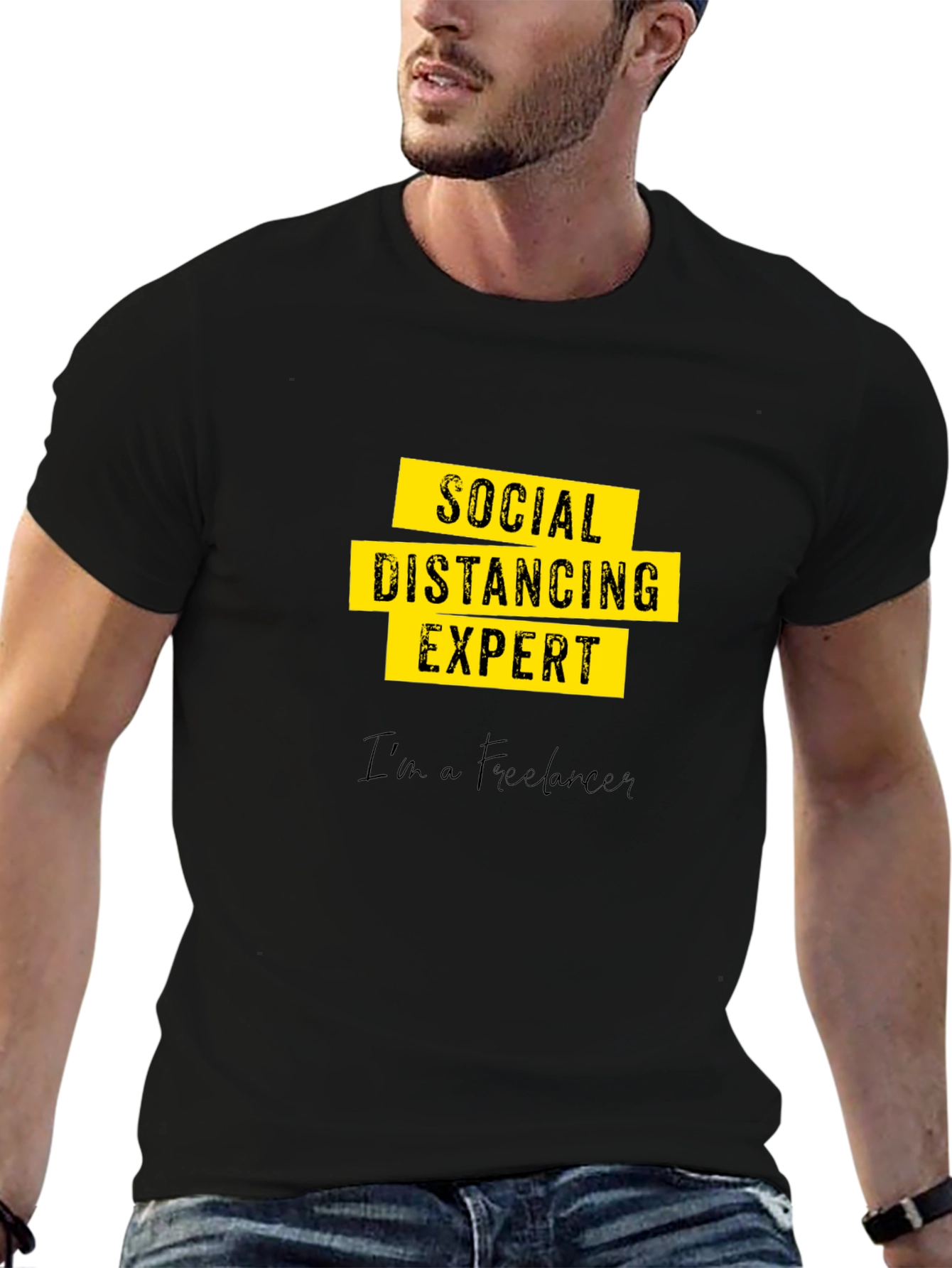 Social Distancing Expert - Freelancer Graphic T-Shirt
