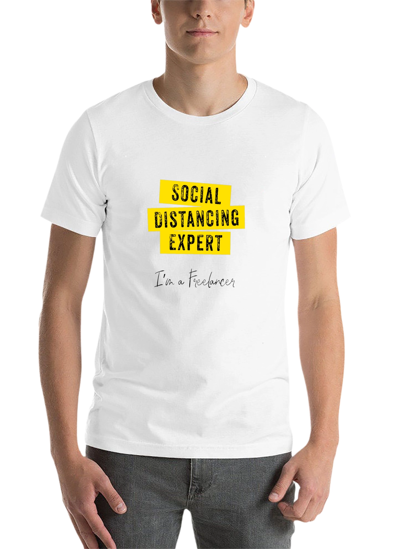 Social Distancing Expert - Freelancer Graphic T-Shirt