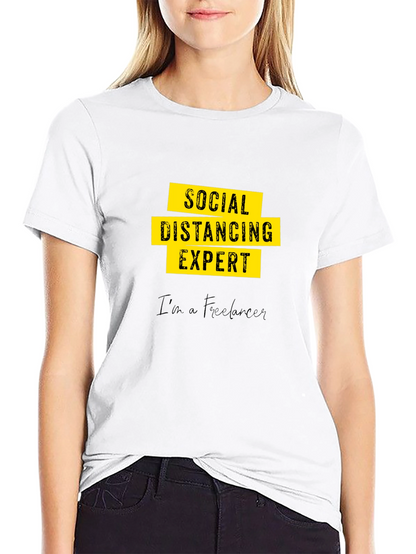 Social Distancing Expert - Freelancer Graphic T-Shirt