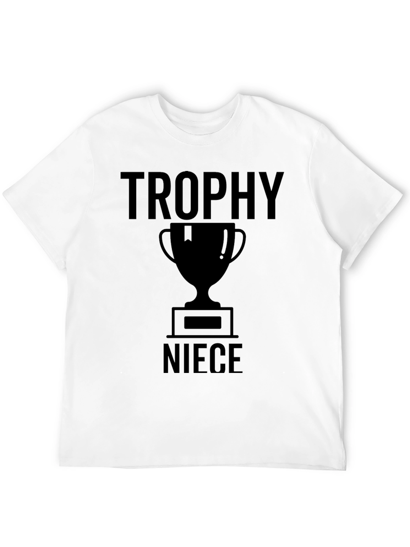 Trophy Niece Graphic Tee - Black Cotton T-Shirt
