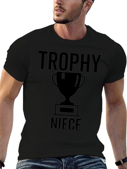 Trophy Niece Graphic Tee - Black Cotton T-Shirt