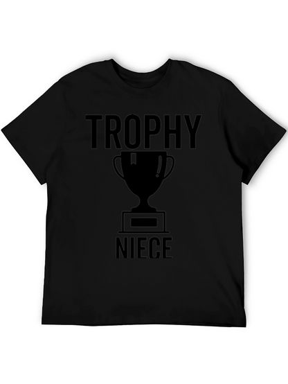 Trophy Niece Graphic Tee - Black Cotton T-Shirt