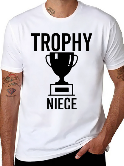 Trophy Niece Graphic Tee - Black Cotton T-Shirt