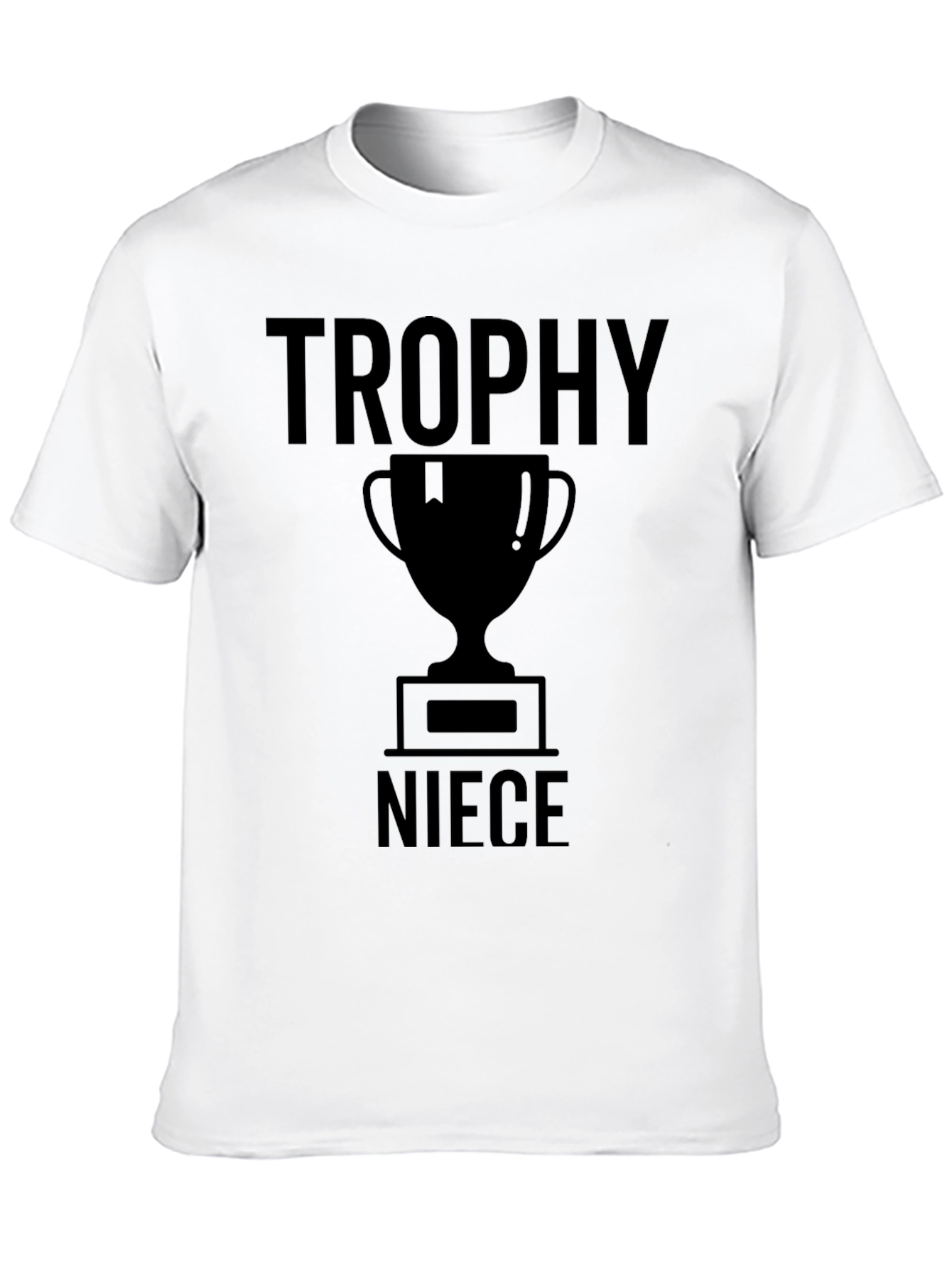 Trophy Niece Graphic Tee - Black Cotton T-Shirt