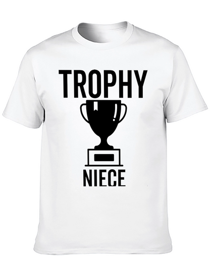 Trophy Niece Graphic Tee - Black Cotton T-Shirt