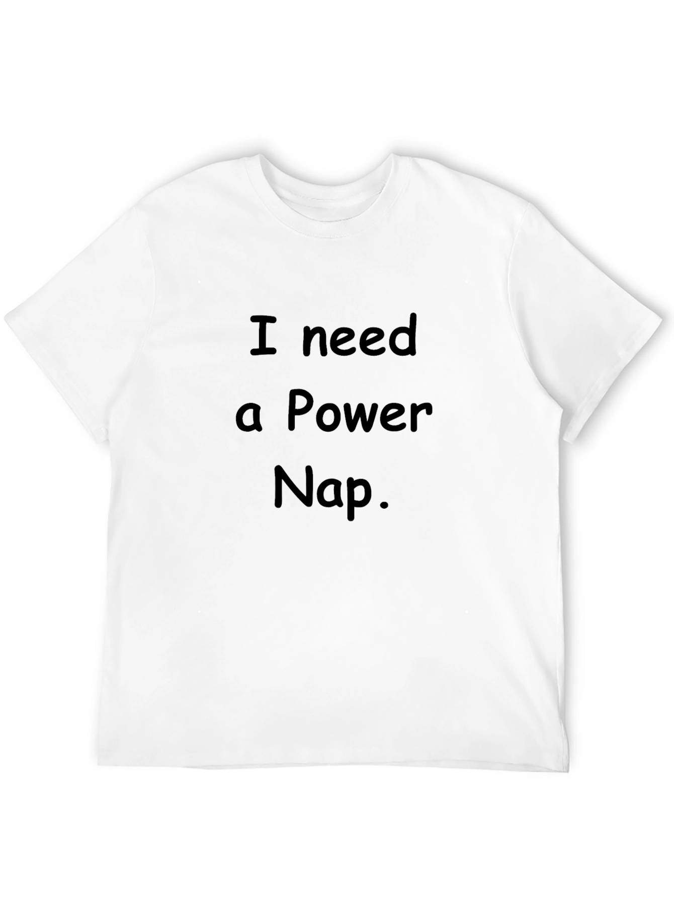 I Need a Power Nap. Mens Black Graphic T-Shirt