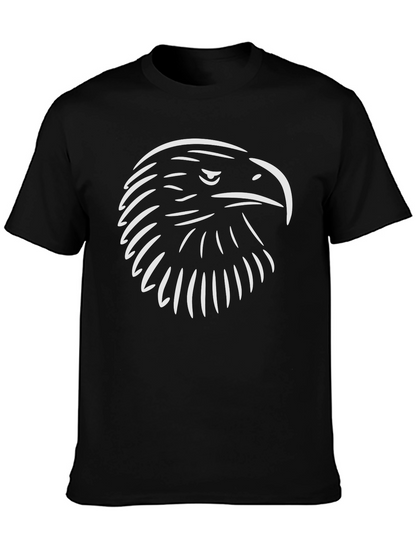 Black Eagle Head Graphic T-Shirt