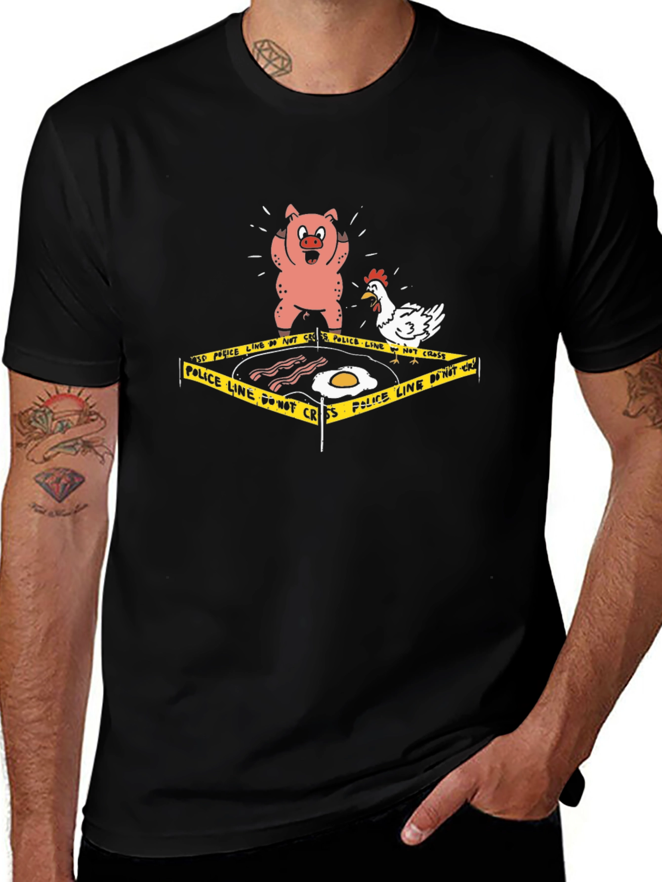 Breakfast Crime Scene T-Shirt