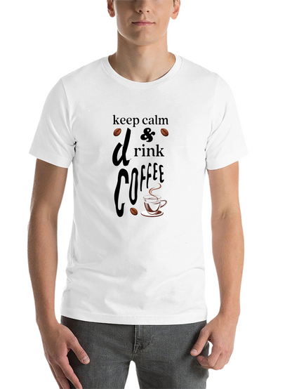 Keep Calm & Drink Coffee Black T-Shirt