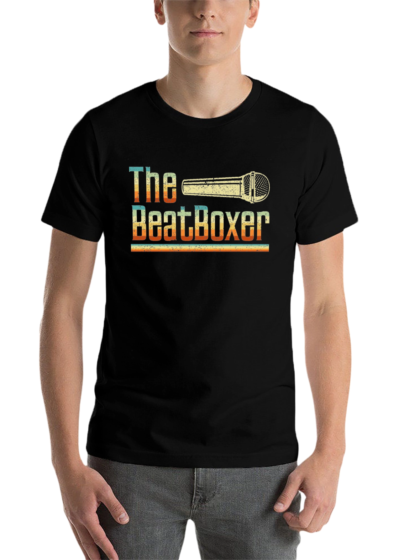 The Beatboxer Retro Style Graphic T-Shirt