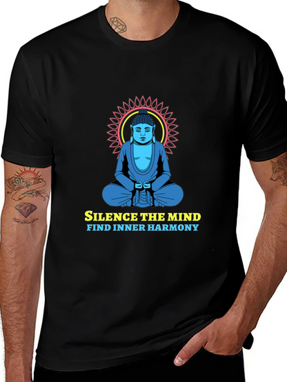 Mindful Harmony Tee - Buddha Graphic T-Shirt