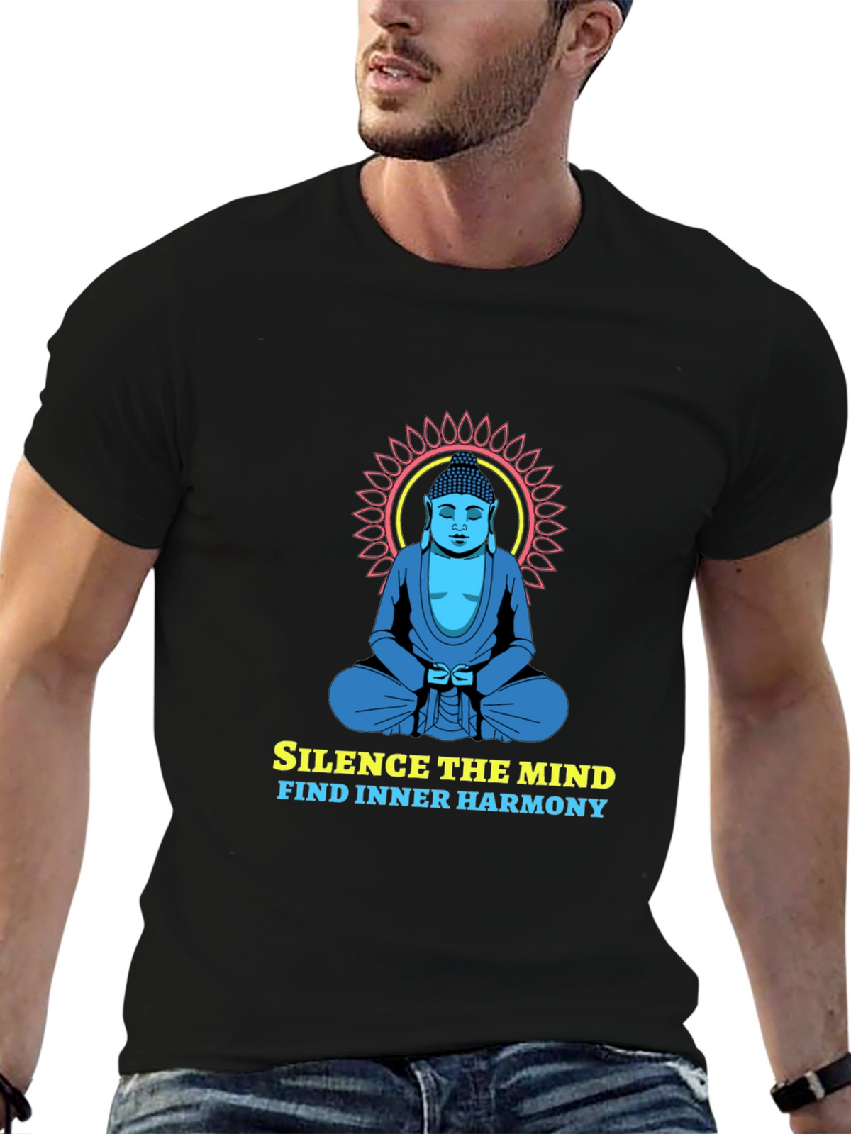 Mindful Harmony Tee - Buddha Graphic T-Shirt