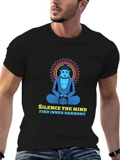 Mindful Harmony Tee - Buddha Graphic T-Shirt